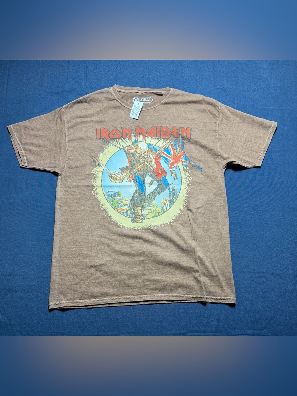 100% Cotton Size 0X/1X NWT Global Merchandising Services Iron Maiden Graphic T-S